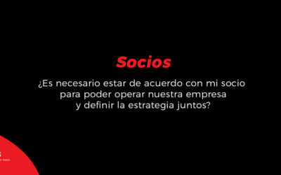 ¿Es necesario estar de acuerdo con mi socio para poder operar nuestra empresa y definir la estrategia juntos?